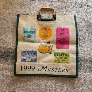 Vintage 1999 Masters Augusta Golf Souvenir Tote Bag NWT
